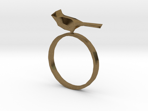 Poly Bird Ring 6 in Natural Bronze