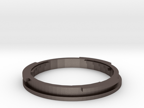 EFMount Adapter For Minolta SR lenses in Polished Bronzed Silver Steel
