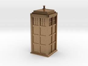 Doctor Who Tardis in Natural Brass