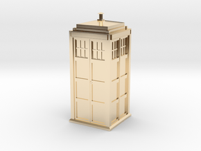 Doctor Who Tardis in 14K Yellow Gold