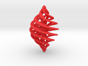 Entanglement Bauble in Red Processed Versatile Plastic