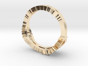 "I Love You" Sound Wave Ring in 14K Yellow Gold: 3 / 44