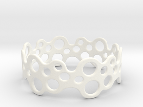 Bubbles Bracelet 75 in White Processed Versatile Plastic