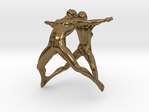 Hooped Figures - Joy - 20mm in Natural Bronze