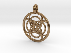 Amalthea pendant in Natural Brass