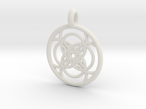 Amalthea pendant in White Natural Versatile Plastic