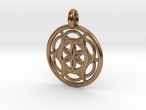 Sinope pendant in Natural Brass