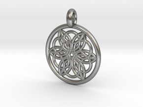 Pasiphae pendant in Natural Silver