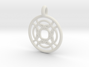 Taygete pendant in White Natural Versatile Plastic