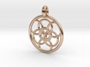 Lysithea pendant in 14k Rose Gold