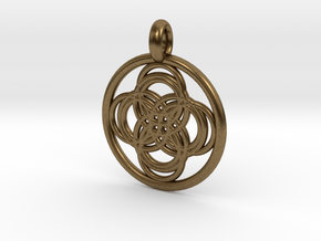 Thebe pendant in Natural Bronze