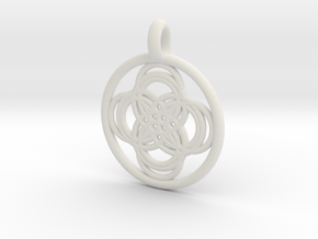Thebe pendant in White Natural Versatile Plastic