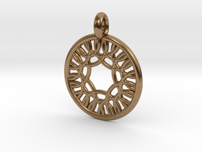 Herse pendant in Natural Brass