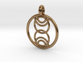 Kore pendant in Natural Brass