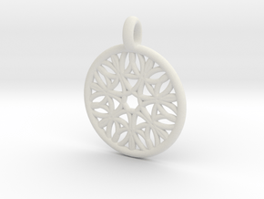 Cyllene pendant in White Natural Versatile Plastic