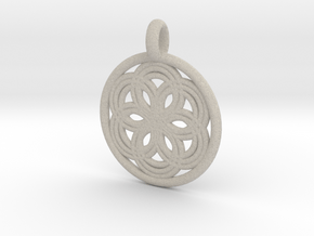 Thyone pendant in Natural Sandstone