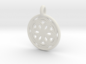 Thyone pendant in White Natural Versatile Plastic