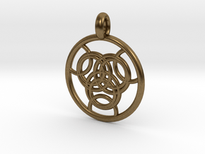 Praxidike pendant in Natural Bronze