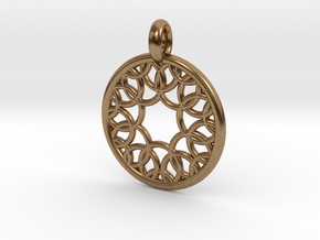 Eurydome pendant in Natural Brass