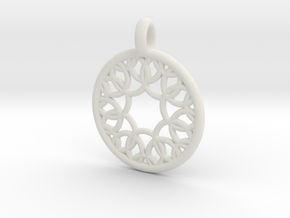 Eurydome pendant in White Natural Versatile Plastic