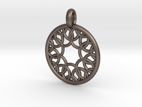 Eurydome pendant in Polished Bronzed Silver Steel