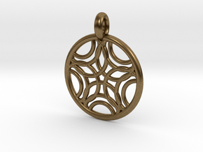 Sponde pendant in Natural Bronze