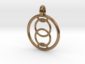 Orthosie pendant in Natural Brass