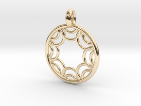 Euporie pendant in 14K Yellow Gold