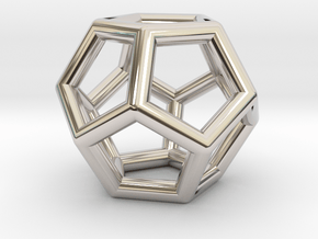 Dodecahedron in Platinum