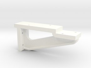 P186 Side Heavy Angle (4 Holes) - 8 in White Processed Versatile Plastic