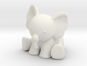 Phanpy: The Pink Elephant in White Natural Versatile Plastic