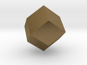 rhombic dodecahedron in Natural Bronze