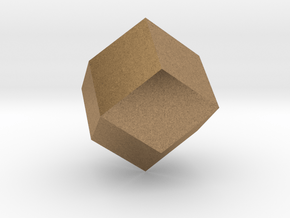 rhombic dodecahedron in Natural Brass