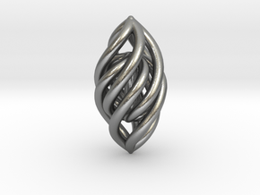 Spiral Pendant in Natural Silver