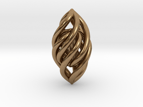 Spiral Pendant in Natural Brass