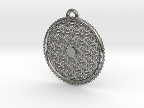 Flower Of Life in Polished Silver