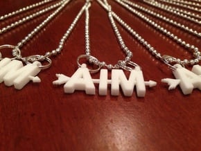 Aim Pendant in White Processed Versatile Plastic