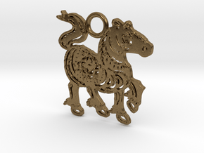 Year of the Horse: Lucky charm in Natural Bronze