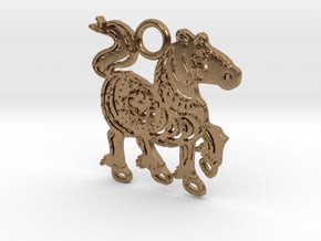 Year of the Horse: Lucky charm in Natural Brass