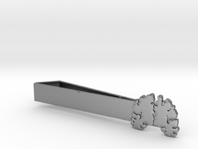 Brain Tie Bar - 2-1/4" (Standard) in Natural Silver