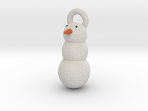 Snow Man christmas tree decoration in Full Color Sandstone