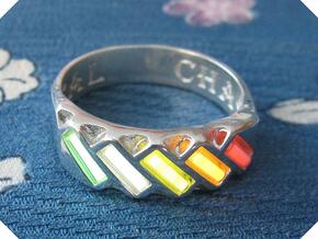 US11 Ring XVII: Tritium in Polished Silver