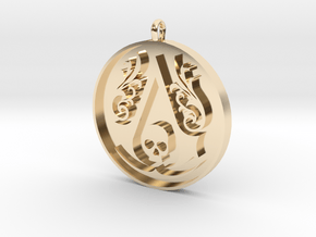 Assassin's Creed - Black Flag Medal Pendant in 14K Yellow Gold