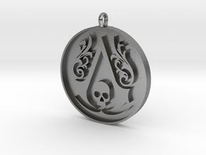 Assassin's Creed - Black Flag Medal Pendant in Natural Silver