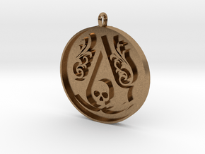 Assassin's Creed - Black Flag Medal Pendant in Natural Brass