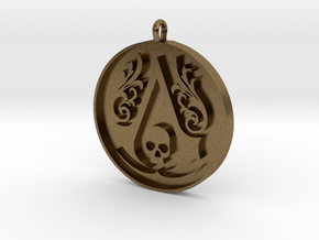 Assassin's Creed - Black Flag Medal Pendant in Natural Bronze