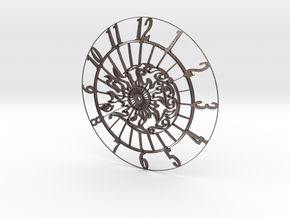 Sun-Moon Clock Face (Mark II) in Polished Bronzed Silver Steel