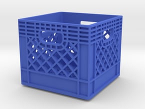 1/10 Scale Milk Crate in Blue Processed Versatile Plastic