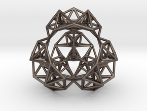 Inversion of a Sierpinski Tetrahedron in Polished Bronzed Silver Steel