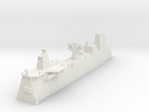 Canberra LHD Island 1/700 in White Natural Versatile Plastic